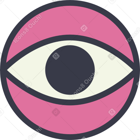 pink eye PNG, SVG