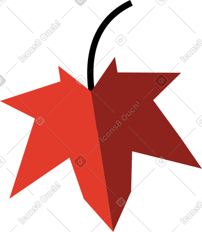 red maple leaf PNG, SVG