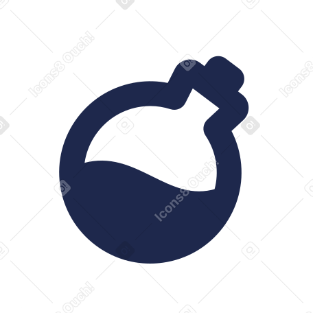 spherical bottle icon PNG, SVG