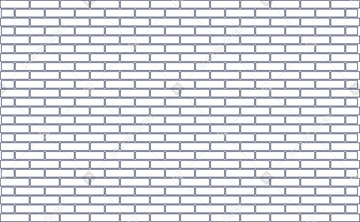 brick wall line Illustration in PNG, SVG