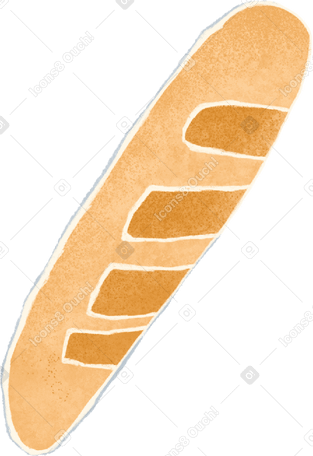 french bread Illustration in PNG, SVG