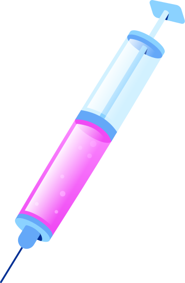 pink medical syringe PNG, SVG