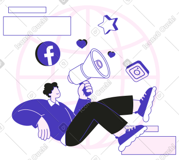 做社交媒体营销的男性专家 PNG, SVG