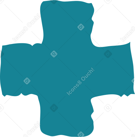 dark blue cross shape PNG、SVG
