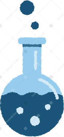 chemistry flask Illustration in PNG, SVG