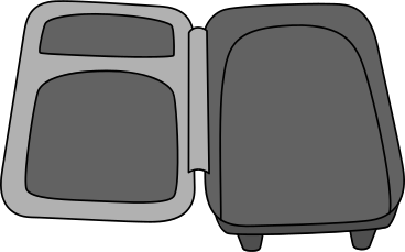 Opened suitcase PNG, SVG