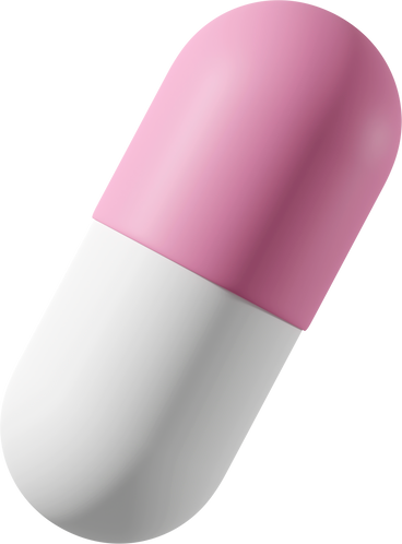 White pink capsule PNG, SVG